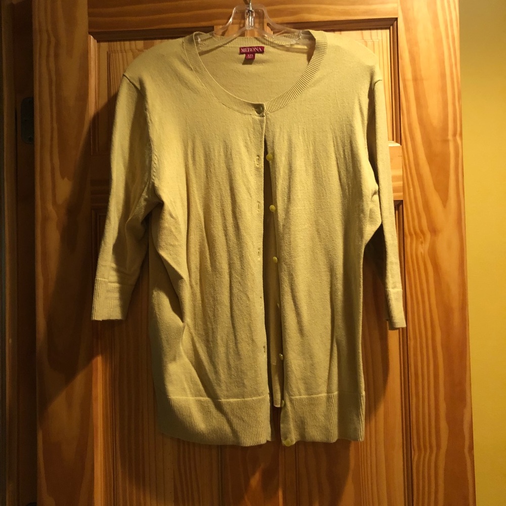Merona sunflower yellow cardigan. XXL